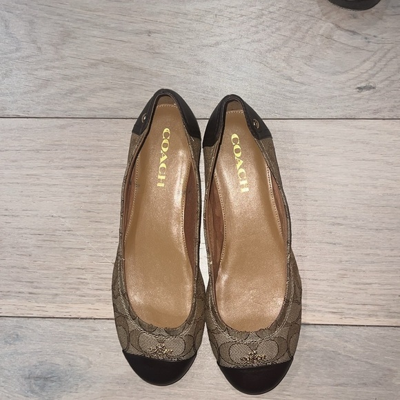 Town/tan Coach flats size 7-71/2 Chelsea - Picture 3 of 6